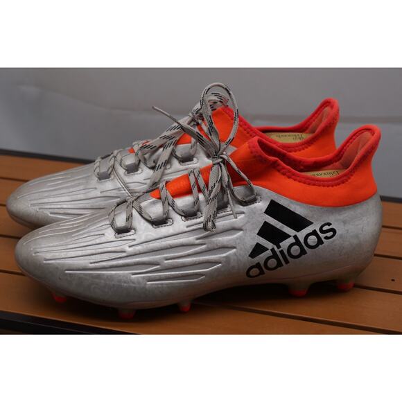 Adidas Mens Rare X 16.1 FG Cleats S81939 Silver Soccer Cleats Shoes Mens 10 - Picture 2 of 11
